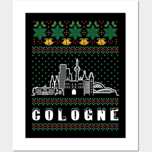 Cologne Germany Ugly Christmas Posters and Art